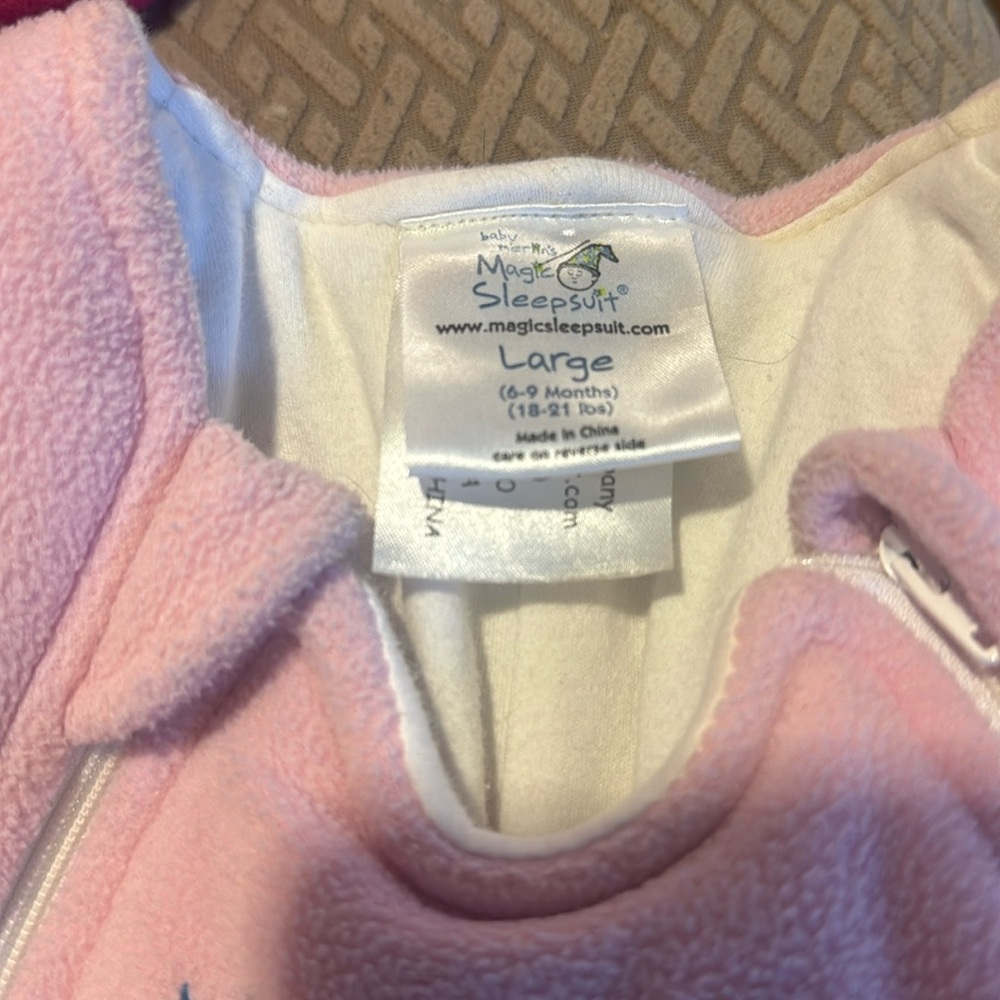 Baby Merlin SleepSuit size Large 6-9 Months